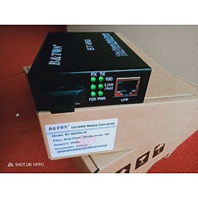Convector media 2 sợi SC- BTON -10/100M -25km mã BT-950SM-25 . Hàng chính hãng