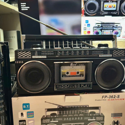 Đài FM Radio FP-362S 2 Loa kiêm loa bluetooth- Sạc Năng Lượng Mặt trời, Đài FM, AM, SW1-2, đài FM Hàng Chính Hãng