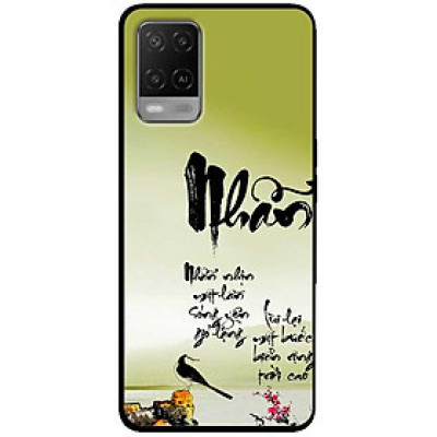 Ốp lưng cho Oppo A54 - A55 - A55s - Oppo A56 5G - Oppo A18 - A38 - A58 - Thư Pháp Nhẫn Nhịn - Hàng Chính Hãng