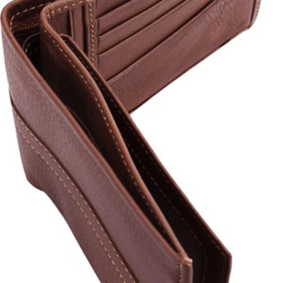 Ví Nam Sọc Ngang Huy Hoàng HT2131 (12.5 x 10 cm) - Da