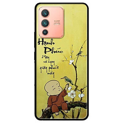 Ốp lưng dành cho Vivo V23 5G / S12 - Vivo Y15s / Y15A mẫu Hạnh Phúc Chú Tiểu Hoa Trắng