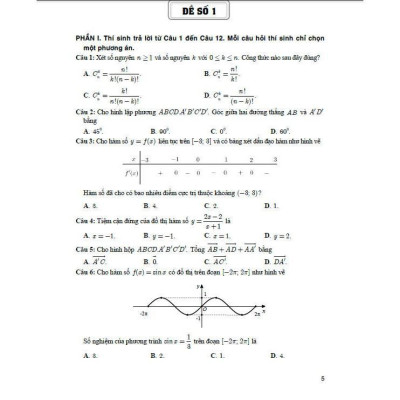 Sách - Bộ Đề Ôn Tập Thi Tốt Nghiệp THPT Môn Toán - Thích Hợp Dùng Cho Các Kì Thi Đánh Giá Năng Lực - Hồng Ân