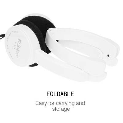  Tai nghe KUBITE T-111 3,5 mm chụp qua tai có dây có thể gập lại 