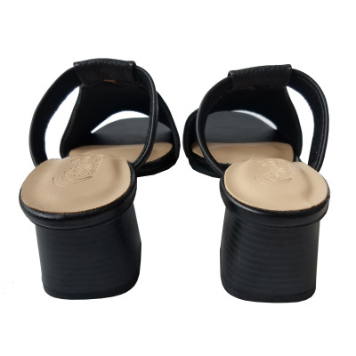 Dép Cao Gót Nữ BIGGBEN Da Bò Cao 7 Phân DCG103