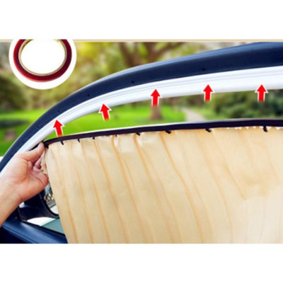 Rèm vải che chắn nắng xe ô tô Toyota Wigo Cao Cấp gắn nam châm keo 3M