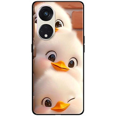 Ốp lưng cho Oppo Reno 2Z, 2F - 6z - 7z 5G - 8z 5G - A96 5G - 8T 4G - 8T 5G - Ba Chú Vịt Trắng - Hàng Chính Hãng