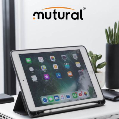 Bao Da Ipad Air 10.5 2019 ( New) Hiệu Mutural Có Khe Để Bút Cảm Ứng_Đỏ_ Hàng nhạp khẩu