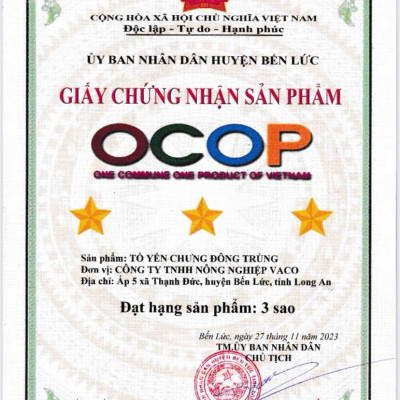 Combo 6 lọ Yến chưng Đông trùng hạ thảo VacoFarm (6 hũ/lốc) , Mua 1 lốc tặng 1 túi khô ĐTHT 10gr, Tăng cường và phục hồi sức khỏe