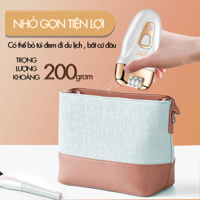 Máy tẩy lông đa năng 3in1 Kemei KM-7102 gồm 3 đầu thay thế chuyên dụng nhổ lông, cạo lông, chà gót chân sử dụng toàn thân - Chính hãng