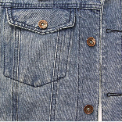 Áo khoác jeans nam xanh in hình A357 MUIDOI