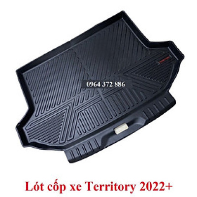 Lót cốp nhựa dẻo xe Ford Territory 2022 2023, nhựa dẻo, đàn hồi chống nước hiệu quả, không mùi cao cấp