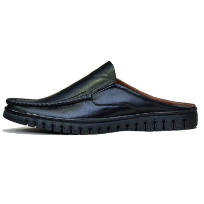 Dép Bít Mũi Nam Da Bò Thật TiTi ĐÔ Cao Cấp GSB2064d