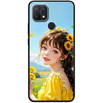 Ốp lưng cho Oppo A15 - A15s - A35 4G - A17 - A17K - A57 4G - A94 5G - A95 5G - Mỹ Nữ Áo Vàng - Hàng Chính Hãng