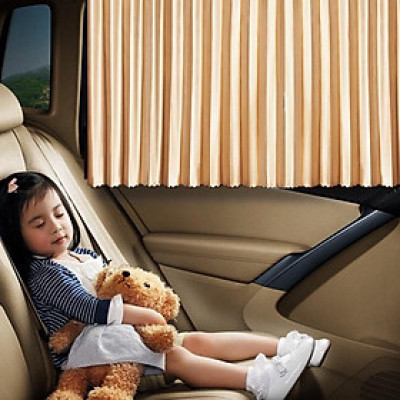 Combo 4 tấm Rèm che nắng vải nam châm, tấm che nắng ô tô, bạt che nắng