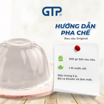 Bột Rau Câu (Jelly) Original vị truyền thống (200g/gói). Bột rau câu giòn dẻo.