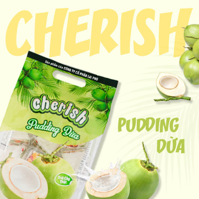 Thạch Pudding Cherish Vị Dừa 405G
