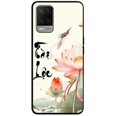 Ốp lưng cho Oppo A54 - A55 - A56 5G - A55s - A18 - A38 - A58 - Sen Tài Lộc Hồng - Hàng Chính Hãng