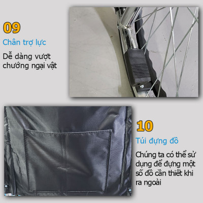 Xe lăn tay cơ bản cho người già, Nhiều mẫu lựa chọn - Hàng chính hãng NIKITA