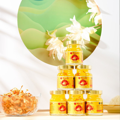 Lốc 6 Hũ Yến Sào Chưng Đông Trùng Hạ Thảo 30% Yến Nguyên Chất Hũ 70ml