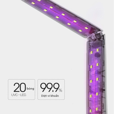 Máy tiệt trùng khử trùng bằng tia UV dạng gậy đa năng có thể gập lại gọn gàng để mang theo khi đi du lịch