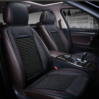 Lót Ghế Ô Tô Hạt Gỗ Massage – Bọc Ghế Ô Tô Chống Nóng – Áo Ghế Ô Tô Lót Liền Massage Lưng Chất Liệu Da Cao Cấp