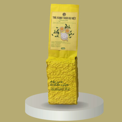 Trà Xanh Tân Cương Thái Nguyên TASO GU VIỆT 100g - Trà 1 Tôm 3 Lá