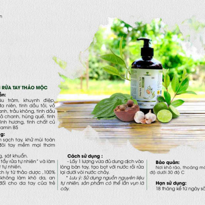 Dung Dịch Rửa Tay Thảo Mộc Mẹ Ken (100ML)