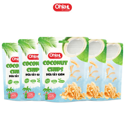 Combo siêu hời 2: 5 túi dừa sấy giòn 50g
