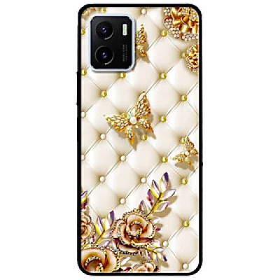 Ốp lưng dành cho Vivo V23 5G / S12 - Vivo Y15s / Y15A mẫu Bướm Vàng Nền Da