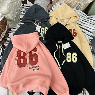 Áo khoát nỉ nữ 86 Form Rộng Chất Nỉ Dày Tay Bồng cực chất mẫu mới-A2066