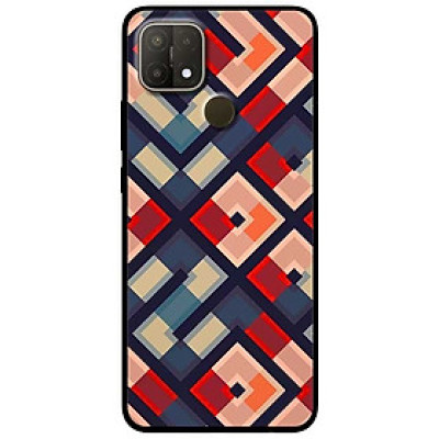 Ốp lưng dành cho Oppo Oppo A15 - A15s mẫu Họa Tiết Vuông Chéo