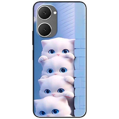 Ốp lưng cho Vivo Y03 - Y03T - Y18 - Y18S - Y18T - Y27 5G - Y28 4G - Y36 - Bốn Chú Mèo Trắng - Hàng Chính Hãng