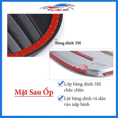 Ốp nắp bình xăng Kia K3 mạ crom chống trầy trang trí ô tô