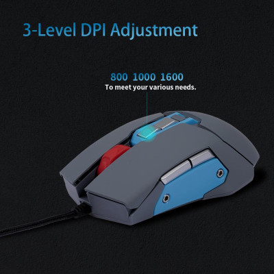 Chuột 9 Nút MOS9T (MOS9X) USB Đa chức năng,có thể Lập trình Loa Micrô USB Flash