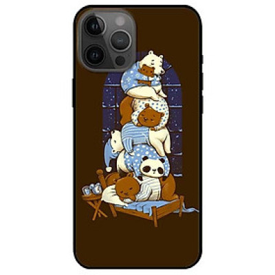 Ốp lưng dành cho Iphone 12 - Iphone 12 Mini - Iphone 12 Pro - Iphone 12 Pro Max mẫu Gấu Xếp Chồng