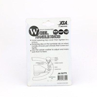 Tay Quay Trợ Lực Vô Lăng Ô Tô CIND JM-7607PS Màu Bạc