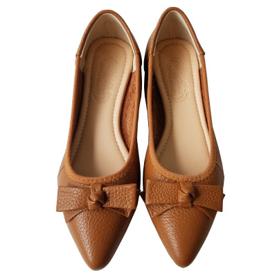 Giày Búp Bê Nữ Da Bò BIGGBEN Cao Cấp BB111