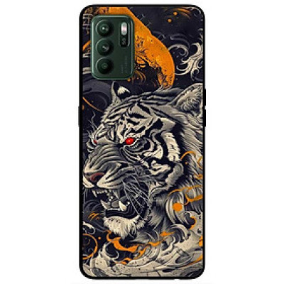 Ốp lưng cho Oppo Reno 2Z, 2F - 6z - 7z 5G - 8z 5G - A96 5G - 8T 4G - 8T 5G - Hổ Mắt Đỏ - Hàng Chính Hãng