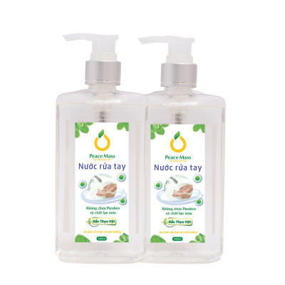 Nước Rửa Tay Gốc Thực Vật Peace Mass (Thuộc nhóm Sản phẩm Lành tính ) Chai 340ml