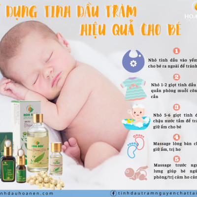 Tinh dầu tràm Huế nguyên chất Hoa Nén - Chuẩn VietGAP - Chăm sóc sức khỏe mẹ và bé 3ml - 100ml