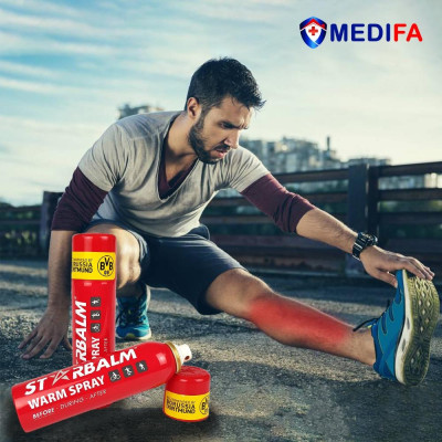 Xịt giảm đau Starbalm làm nóng cơ, hạn chế chấn thương trong thể thao 150ml, xuất xứ Hà Lan