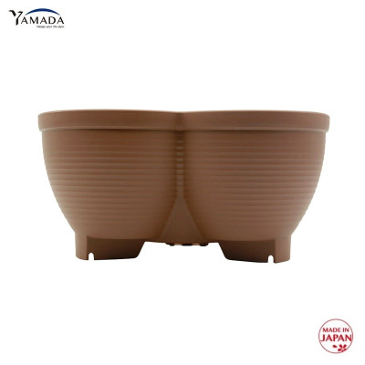 Chậu nhựa trồng cây cảnh 03 khoang Yamada 4L - Nhập khẩu trực tiếp từ Nhật Bản