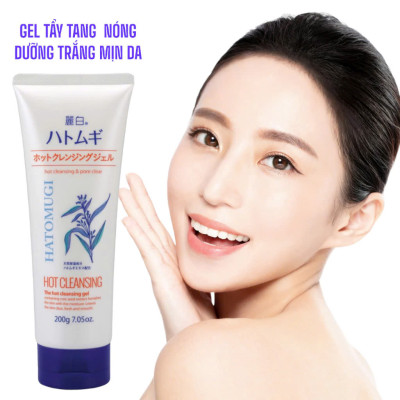 Gel Tẩy Trang Nóng Sạch Sâu Và Dưỡng Ẩm Da Hatomugi Reihaku Hatomugi Hot Cleansing Gel (Tuýp 200 G)