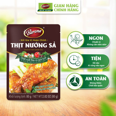 Combo 1 Nước Dùng Hoàn Chỉnh Lẩu Thái & 1 Xốt Barona Thịt Nướng Sả