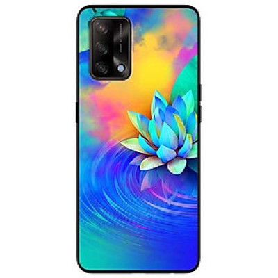 Ốp lưng dành cho Oppo A54 - A74 - A94 - mẫu Sen Xanh Vàng