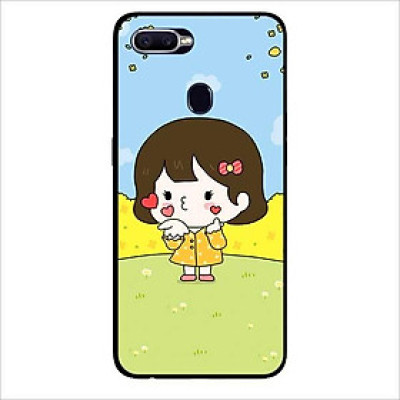 Ốp lưng dành cho Oppo F9 - Realme 2 Pro - A7 ( A5s ) - A12 mẫu Cô Bé Áo Vàng