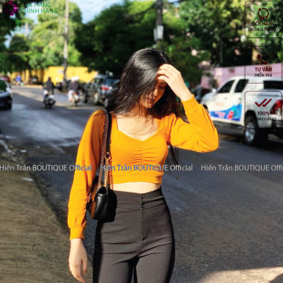 Quần ống loe lưng cao 2 cúc chất vải trượt Thái co giãn nhẹ, tạo dáng sành điệu công sở tôn dáng ống vẩy nữ