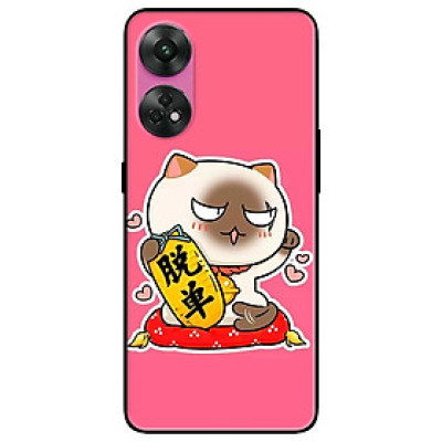 Ốp lưng dành cho Oppo Reno 8T 4G - Reno 8T 5G - Reno 10 5G - Reno 10 Pro 5G - Mèo May Mắn 8 - Hàng Chính Hãng