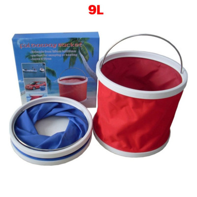  Xô đựng nước gấp gọn (9lit) xô rửa xe, xô phượt, xô câu cá