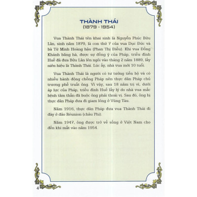 Sách - Truyện Tranh Lịch Sử - Thành Thái Vị Vua Yêu Nước - Tân Việt Books